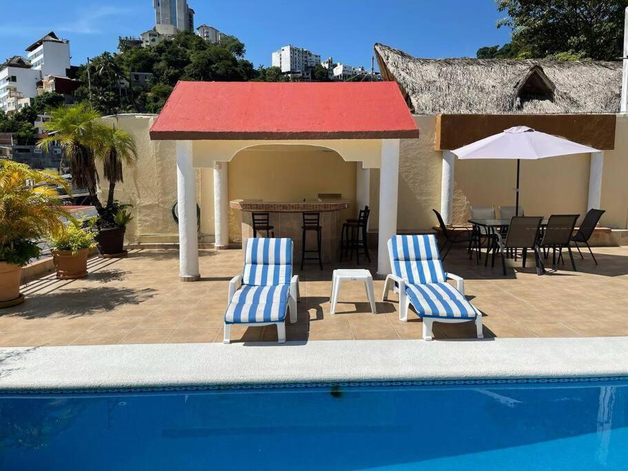 Blue Coast With Pool And Ocean View 10 To 35 P Villa Acapulco Luaran gambar
