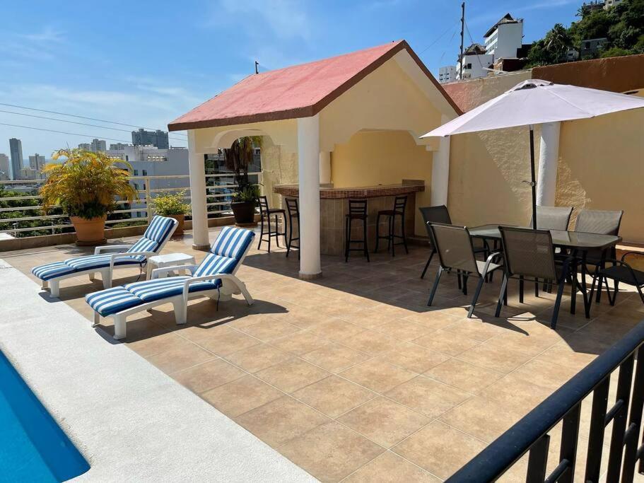 Blue Coast With Pool And Ocean View 10 To 35 P Villa Acapulco Luaran gambar